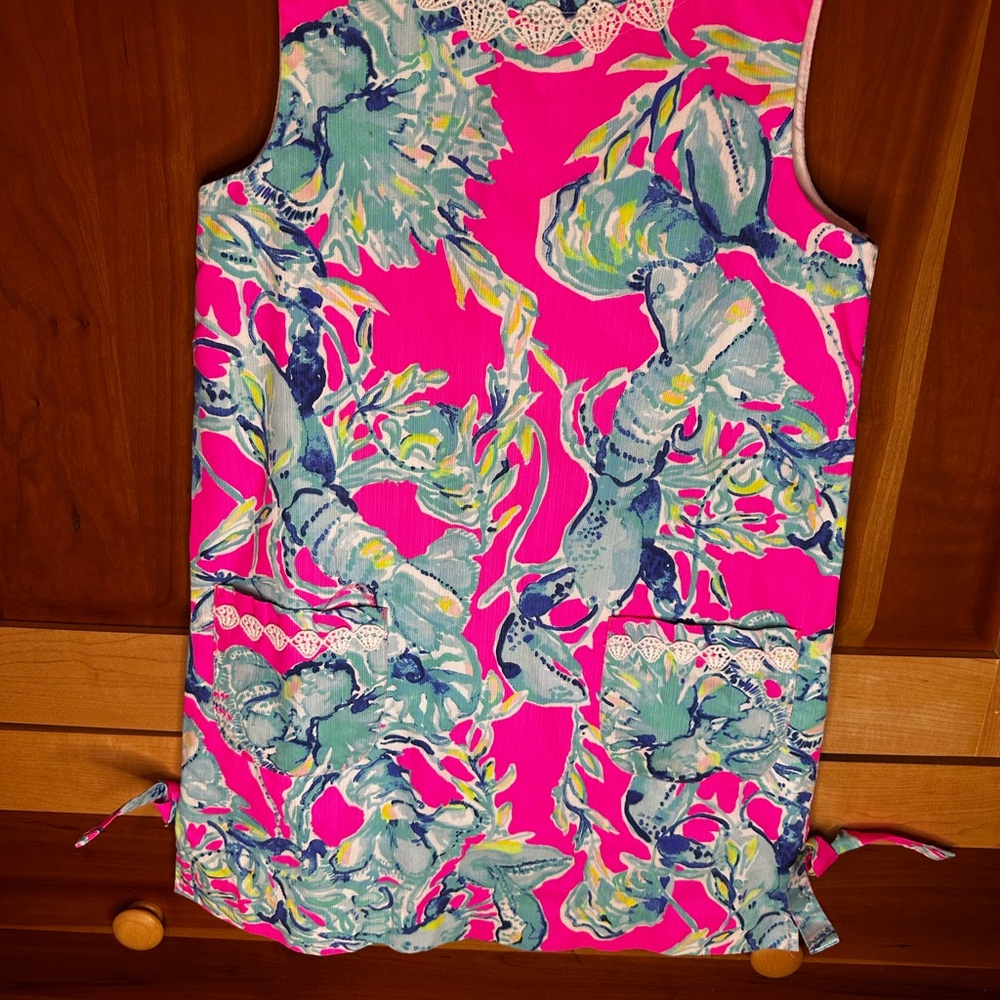 Lilly Pulitzer Pink and Blue Kids Casual Dress